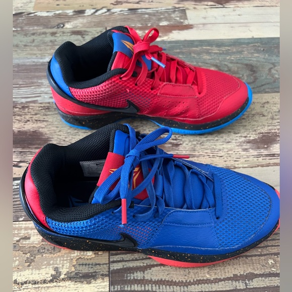 Nike JA 1 Hunger Royal Black Red Sneakers - Picture 3 of 8